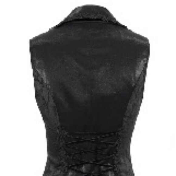 Devil Fashion WT074 Deep V Multi-layer Collar Gothic Vest - US size 12 - Picture 1 of 2
